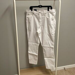 Mid size/Plus size 34/18R NEVER WORN GAP white true skinny high rise jeans
